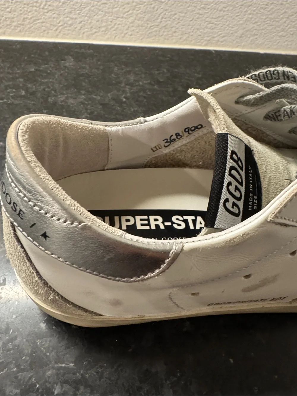 Golden Goose Super-Star Sneakers with Swarovski crystals private edition